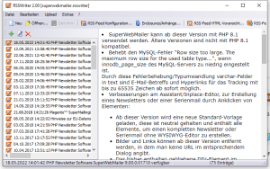 RSSWriter, RSS-Feed Editor zum Erstellen von RSS-Feeds.